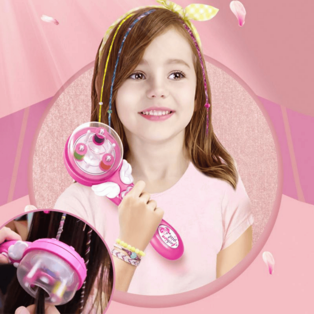 Máquina Trança Magica Cabelo Infantil Para Menina Terere Mechas Trancinhas