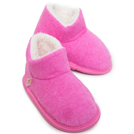 Pantufa Meninas e Meninos Sapatinho Botinha Infantil em Pele Quentinha Antiderrapante Bebê