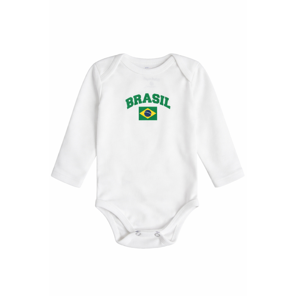 Body Infantil Brasil Premium em Algodão Goulfin