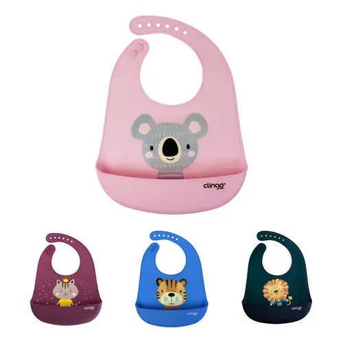 Babador em Silicone com Bolso Coletor