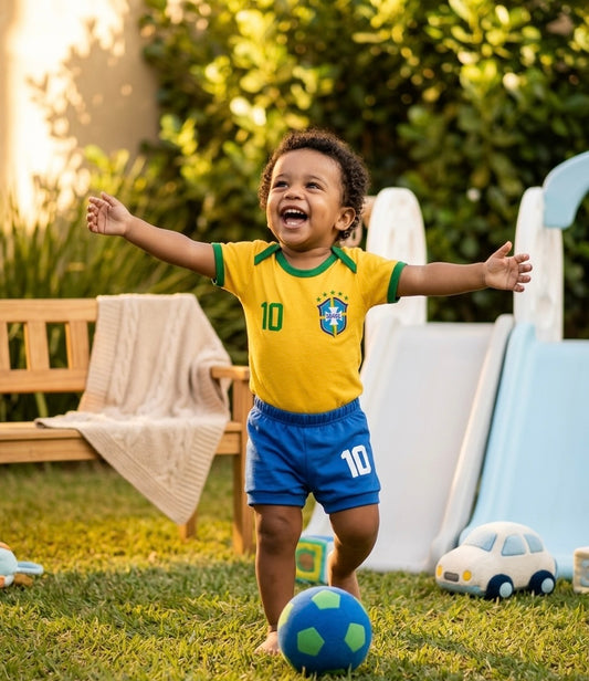 Body Personalizado Premium para Bebê em Suedine 100% Algodão