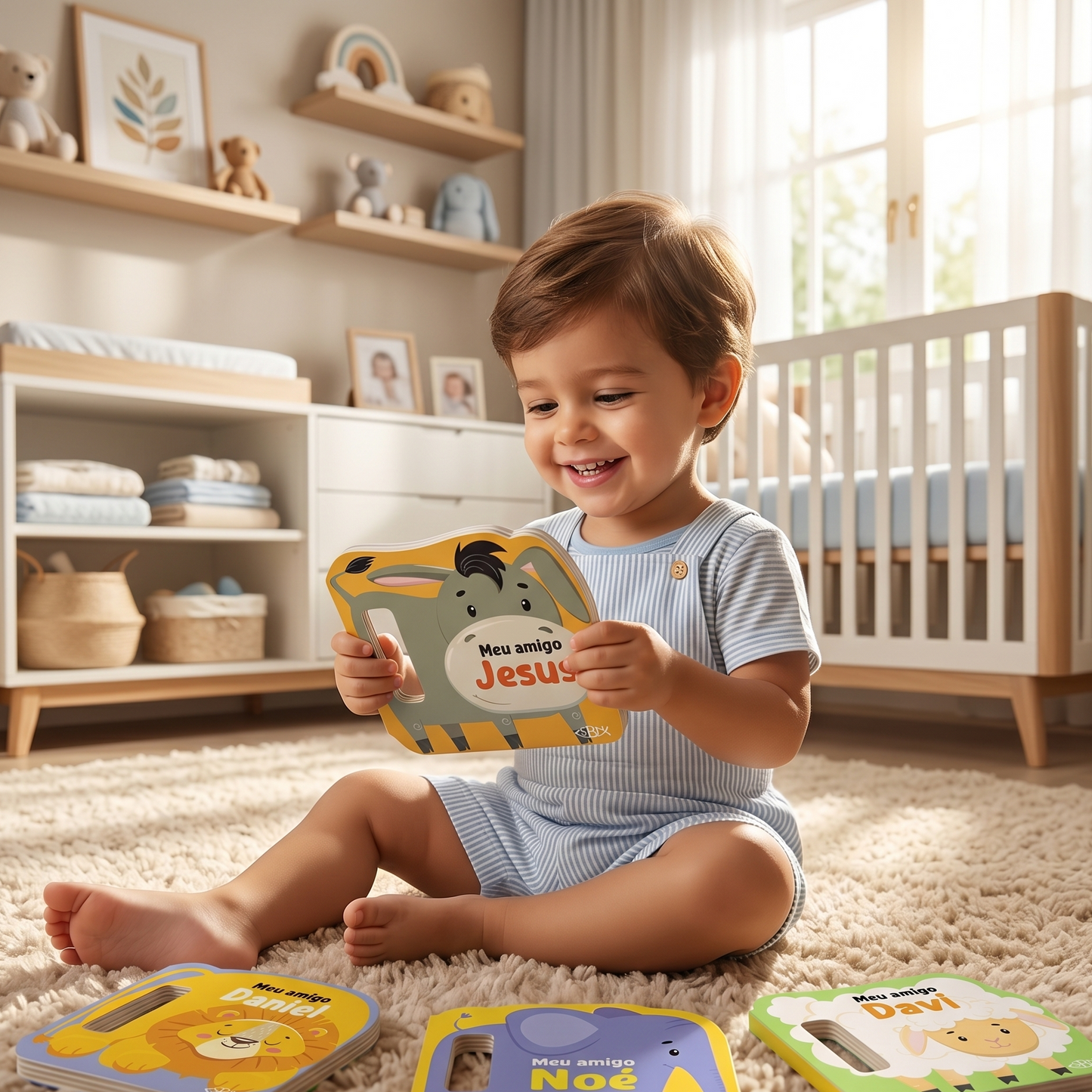 Coleção Animaizinhos da Bíblia – Kit com 4 Livros Cartonados Infantis