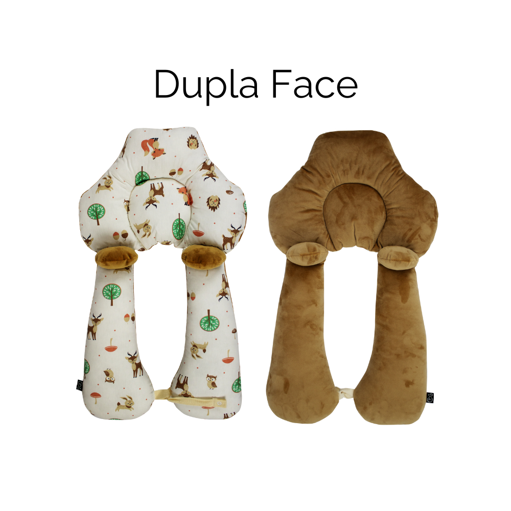 Travesseiro Para Bebê Anatômico Almofada Ninho De Segurança Dormir Calmante 2 em 1 Dupla Face