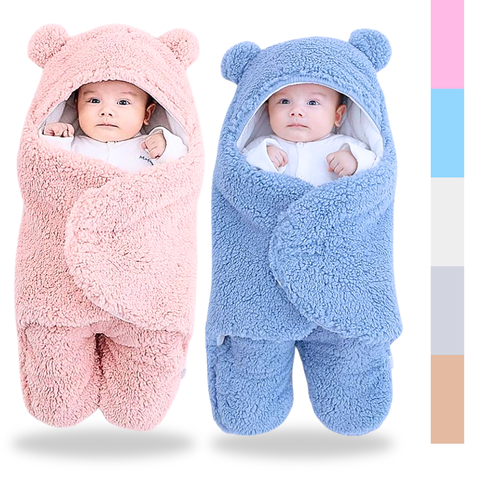 Saco de Dormir Bebe com Sherpa 64cm de Altura Antialergico Menino e Menina