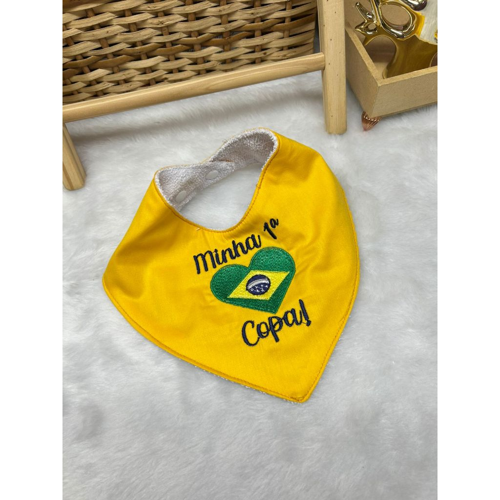 Babador Bandana Minha Primeira Copa