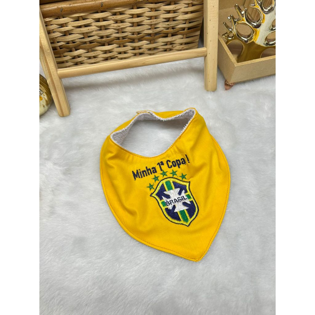 Babador Bandana Minha Primeira Copa